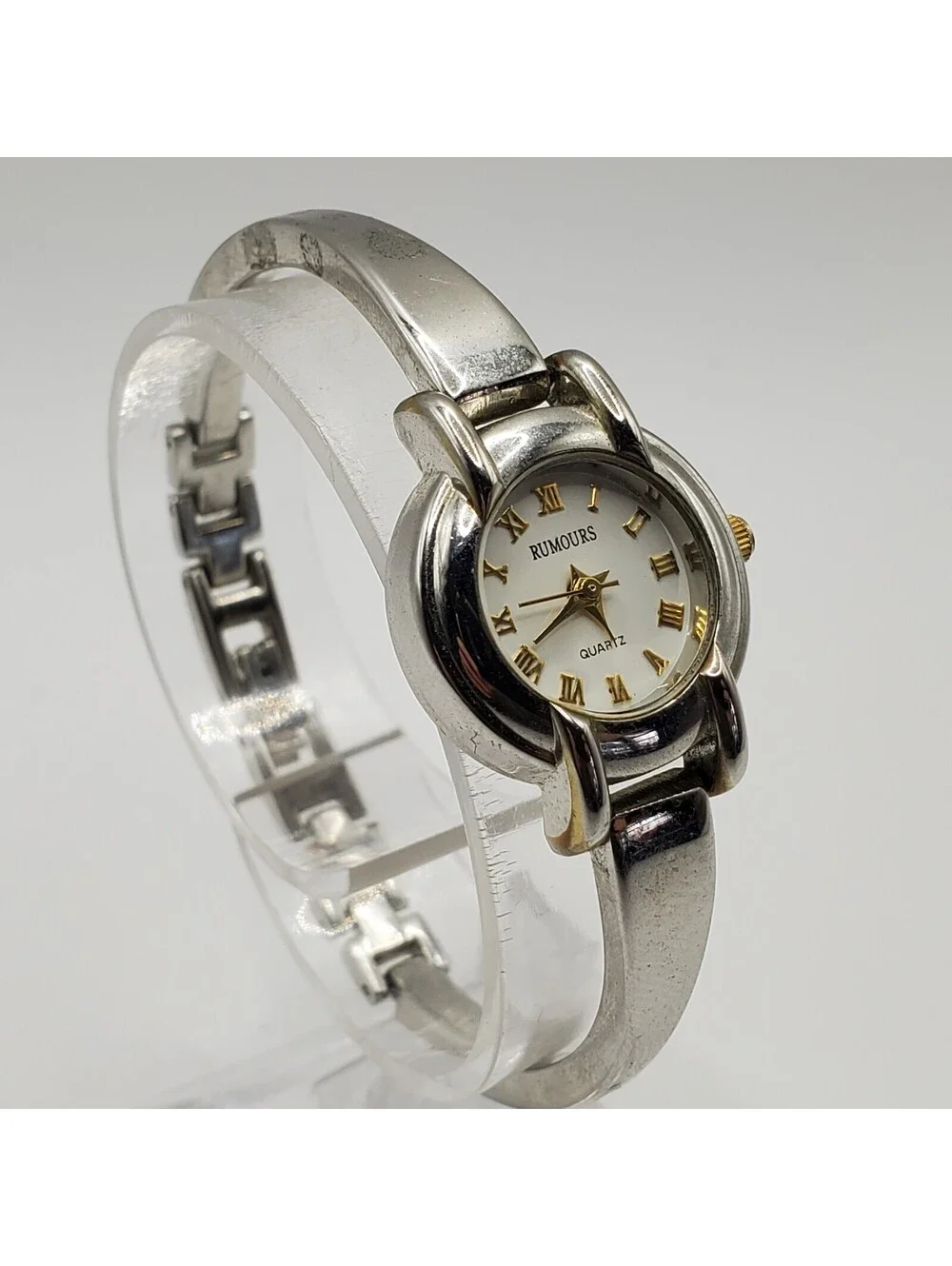 Rumours Quartz Womens 20mm Watch Silver Tone New Battery